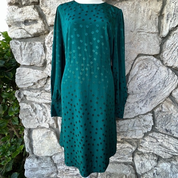 J Crew Women's Shift dress in jacquard floral dot AR644 Size - Picture 3 of 5